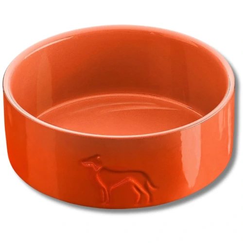 Hunter-Miska-ceramiczna-dla-psa-Glazed-pomaranczowa-main.webp