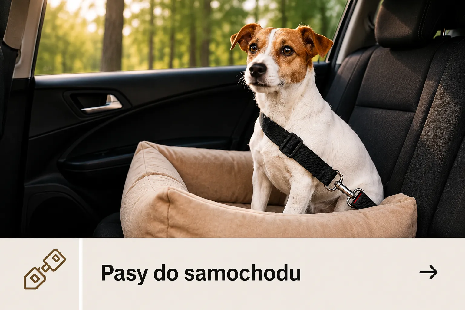 Pasy do samochodu dla psa